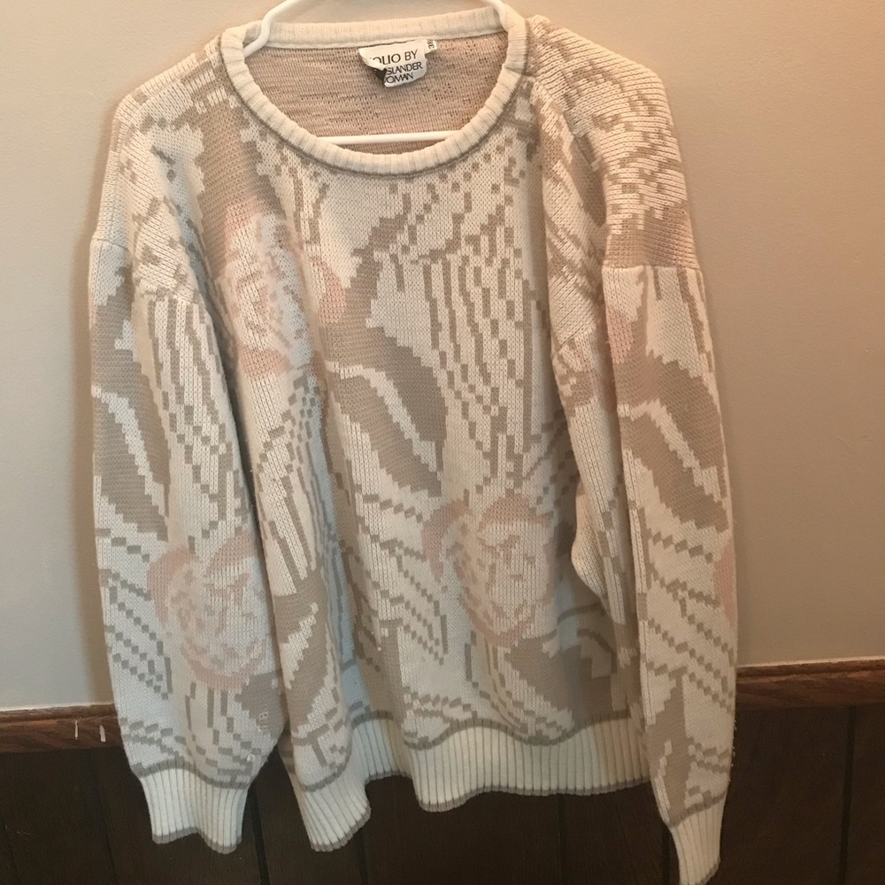 Floral Knit Sweater